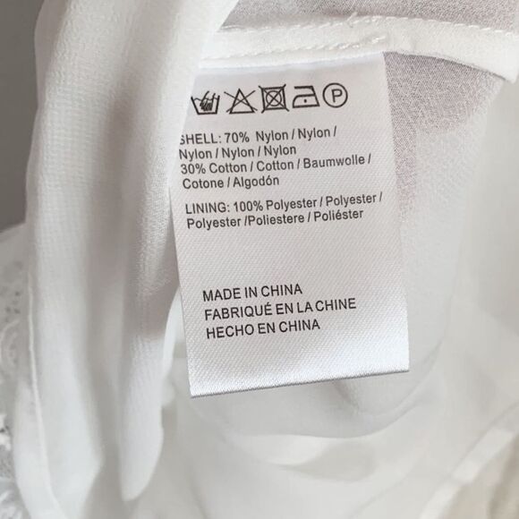 BHLDN Sau Lee Selena Lace Midi Dress White NWT Size 4 - Picture 8 of 13